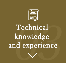 Technical knowledge and experience